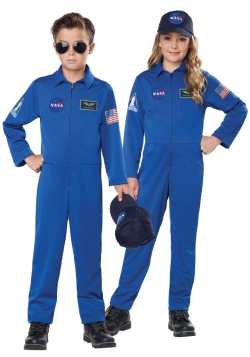 NASA Kids Blue Jumpsuit Costume - US 0200