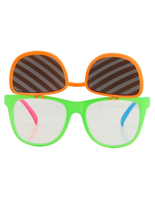 Flip Up Neon Glasses - US 3845