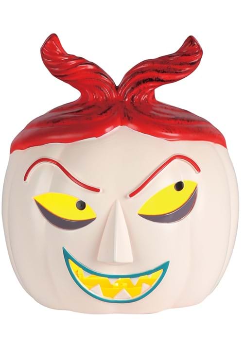 6-Inch Nightmare Before Christmas Lock Light Up Pumpkin Decoration - US 3475