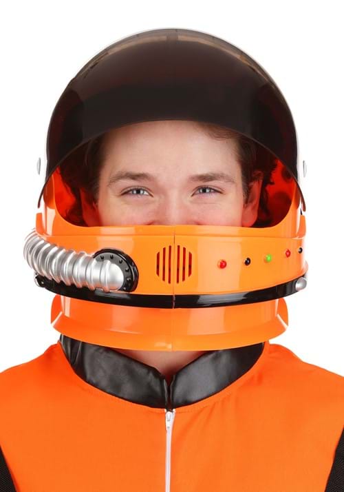 Adult Orange Astronaut Costume Helmet - US 6278