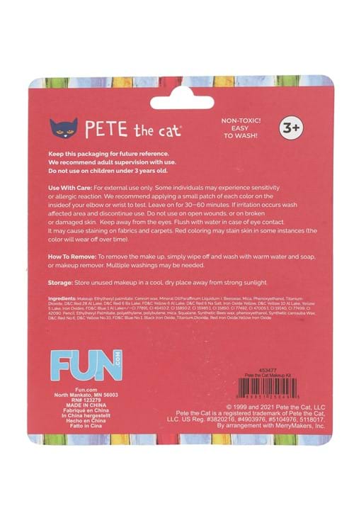 Pete the Cat Costume Makeup Kit - US 3386
