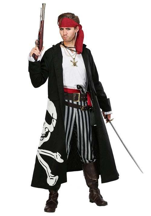 Flag Captain Pirate Men's Costume - US 3065