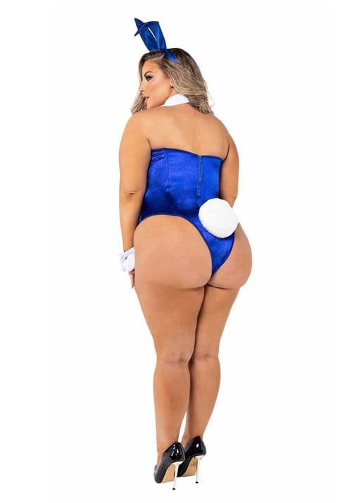 Playboy Plus Size Royal Blue Bunny Costume for Women - US 5990