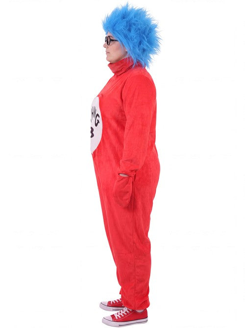 Plus Size Dr. Seuss Cat in the Hat Thing 3 Costume for Adults - US 3728