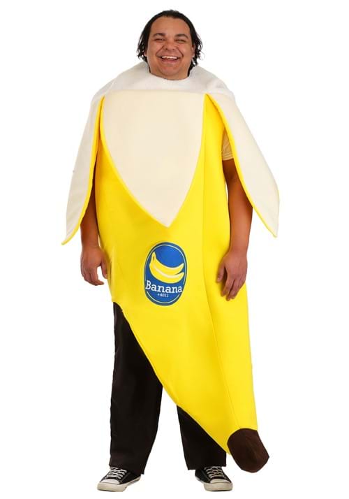 Plus Size Peeled Banana Costume for Adults - US 7606