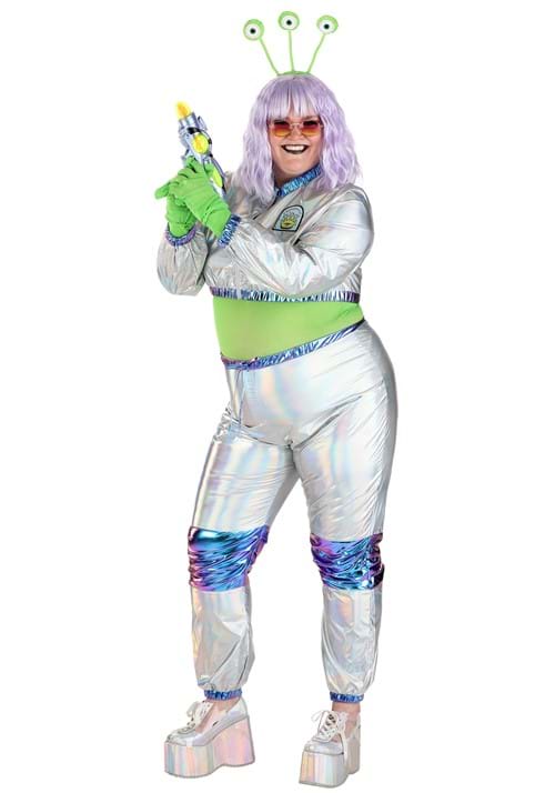 Cosmonaut Alien Plus Size Costume for Women - US 1297