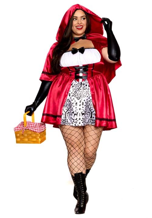 Plus Size Women's Gothic Red Riding Hood Costume - US 3389
