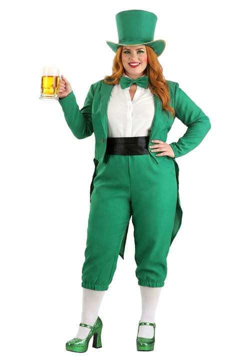 Men's Plus Size Lucky Leprechaun Costume - US 8909