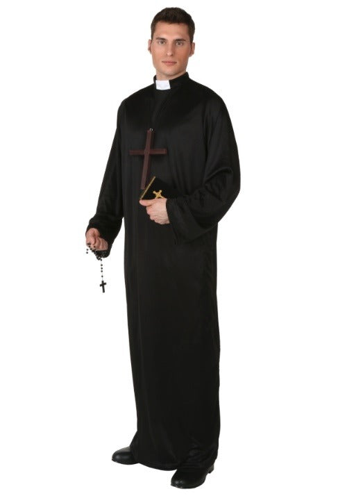 Men's Plus Size Pious Priest Costume - US 8796