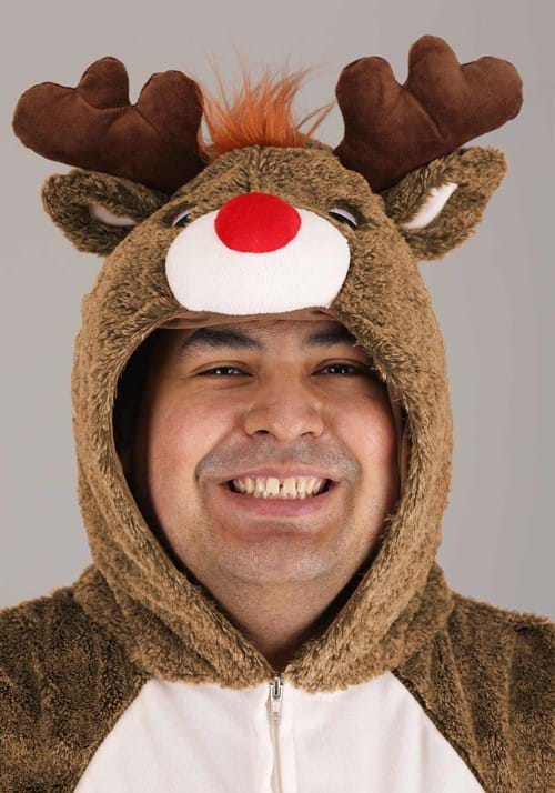Plus Size Plush Reindeer Costume for Adults - US 2240