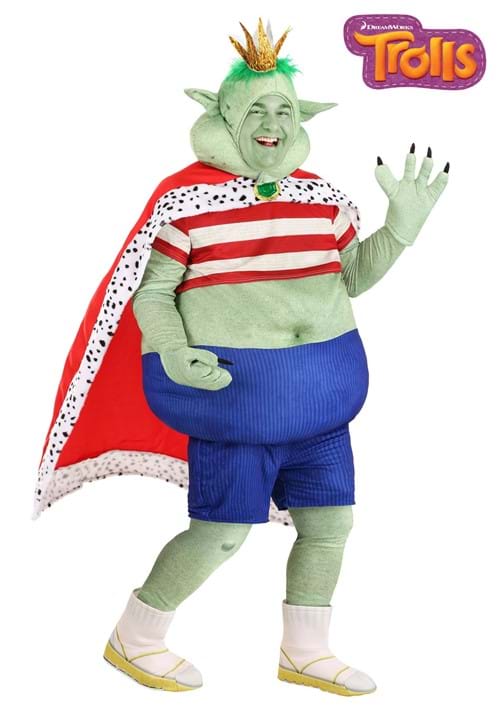 Plus Size Prince Gristle Trolls Adult Costume - US 8836