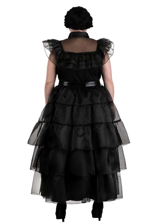Plus Size Deluxe Wednesday Rave'N Dance Costume Dress for Women - US 6873