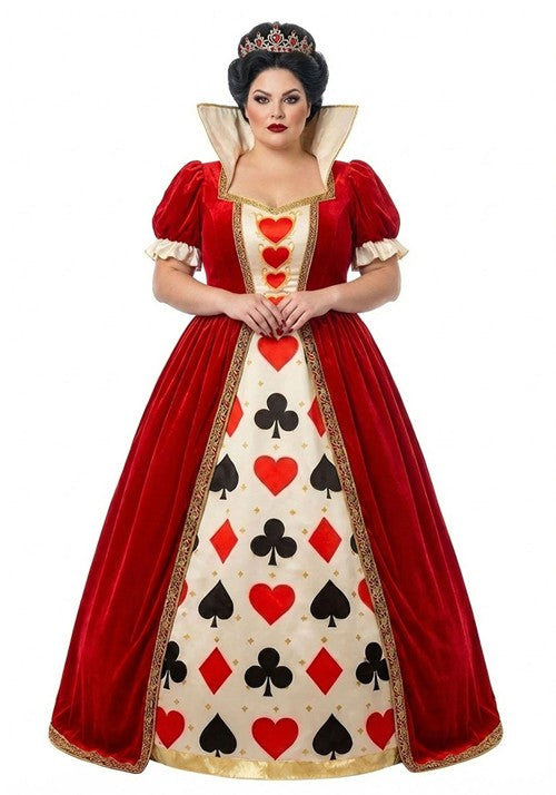 Plus Size Refined Queen of Hearts Costume for Women - US 4131