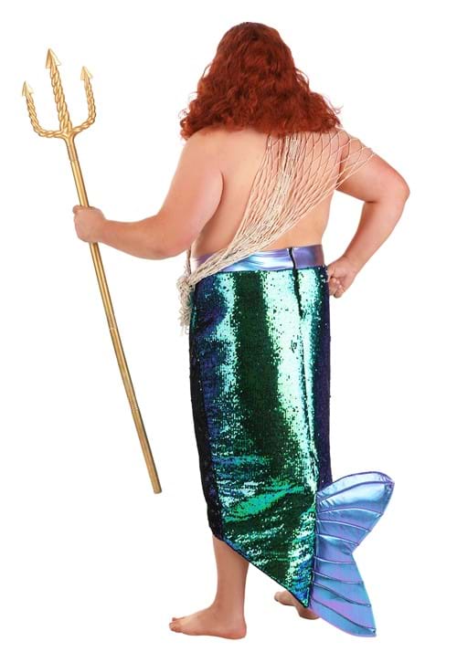 Men's Plus Size Salty Merman Costume - US 9509