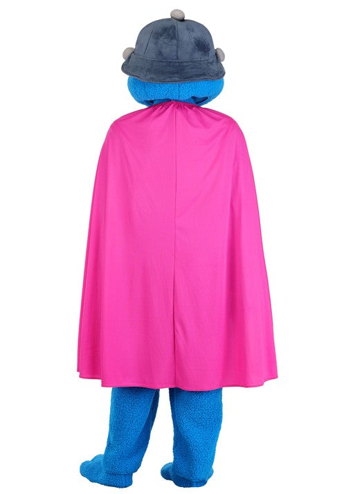 Plus Size Sesame Street Super Grover Mascot Costume for Men - US 9570
