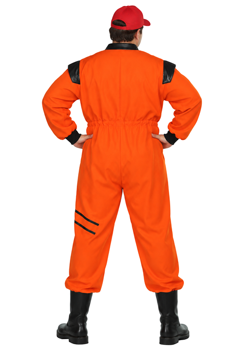 Plus Size Shuttle Hero Orange Outfit Costume for Men - US 3207