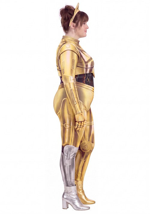 Plus Size Star Wars C3PO Costume for Women - US 7119