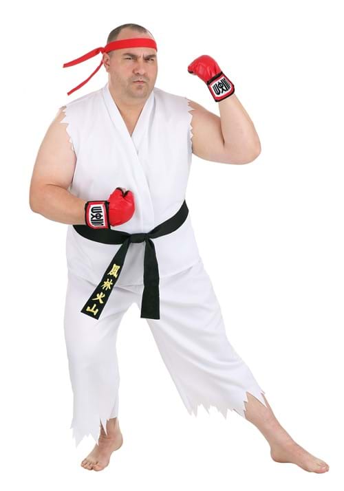 Men's Plus Size Street Fighter Ryu Costume - US 3156