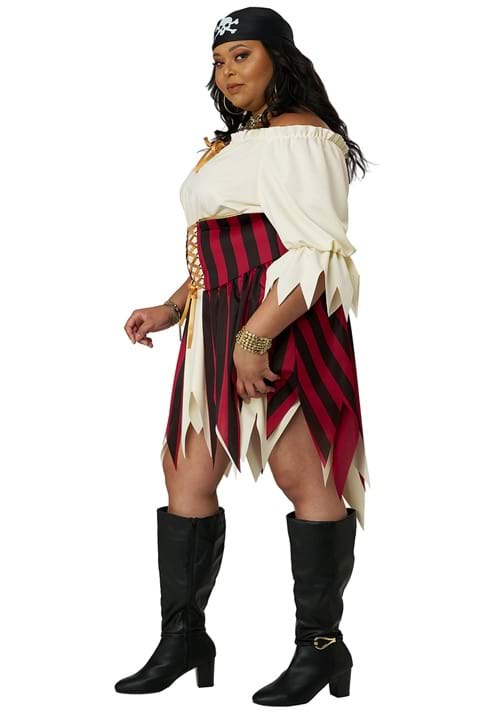 Plus Size Sultry Sea Pirate Costume for Women - US 7382