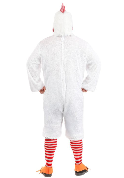 Plus Size White Rooster Adult Costume - US 0366