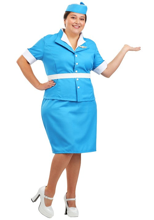 Plus Size Flight Attendant Women's Costume Dress - US 2618