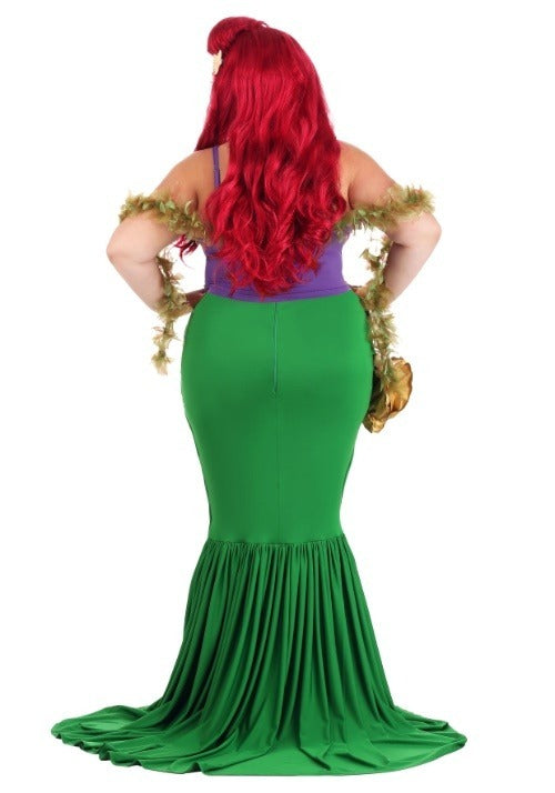 Women's Plus Size Undersea Mermaid Costume - US 9119