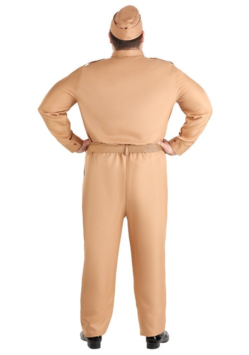 Plus Size WW2 Army Men's Costume - US 0478
