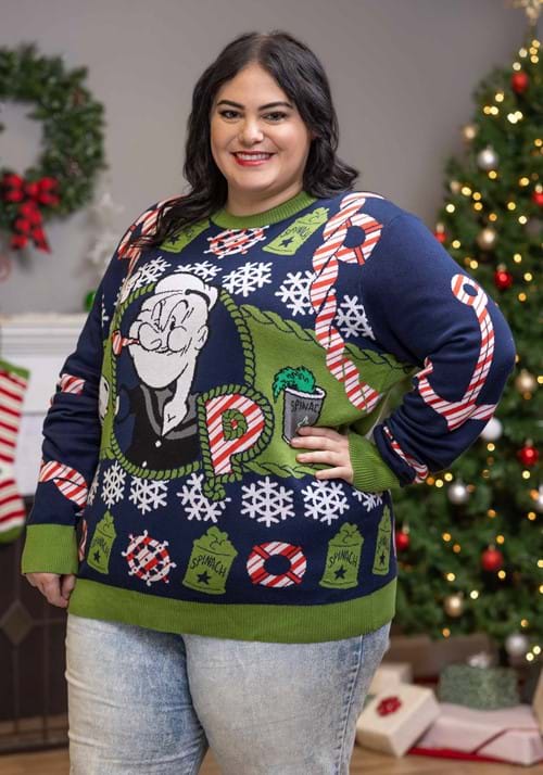 Popeye Ugly Christmas Adult Sweater - US 4970