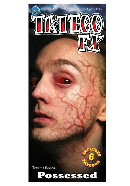 Possessed Veins Temporary Tattoo - US 7285