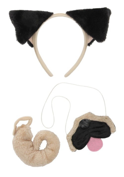Pug Kit with Ears Headband Nose and Tail - US 2434