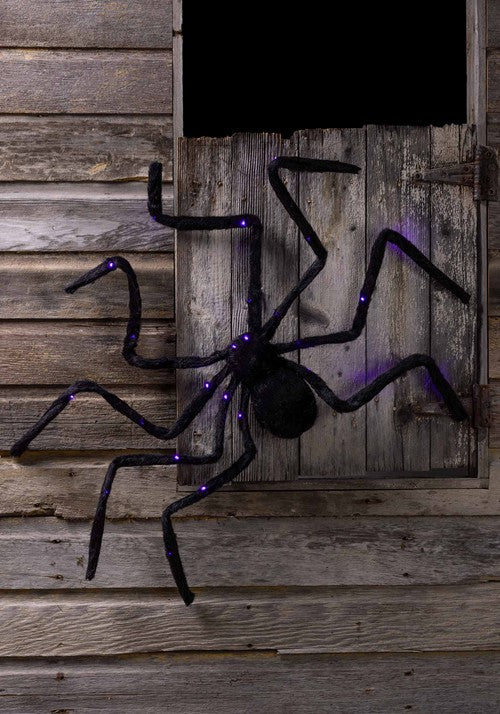 45-Inch Purple Light Up Spider Decoration - US 4616