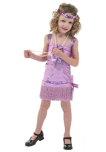 Purple Toddler Flapper Costume - US 4676