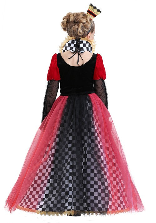 Ravishing Queen of Hearts Costume for Girls - US 3815