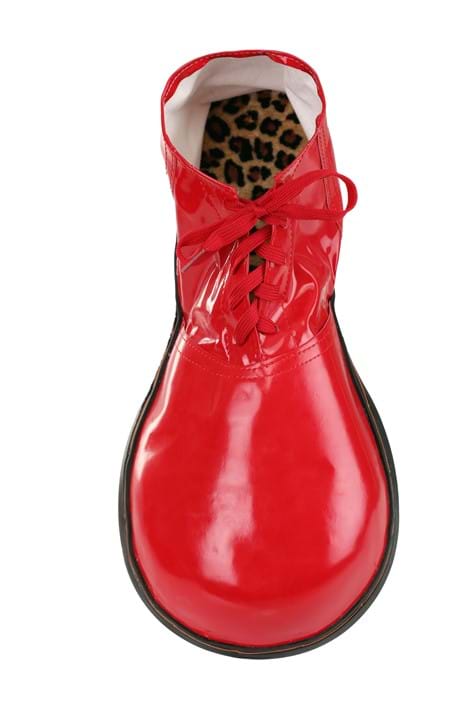 Red Clown Costume Shoes - US 1414