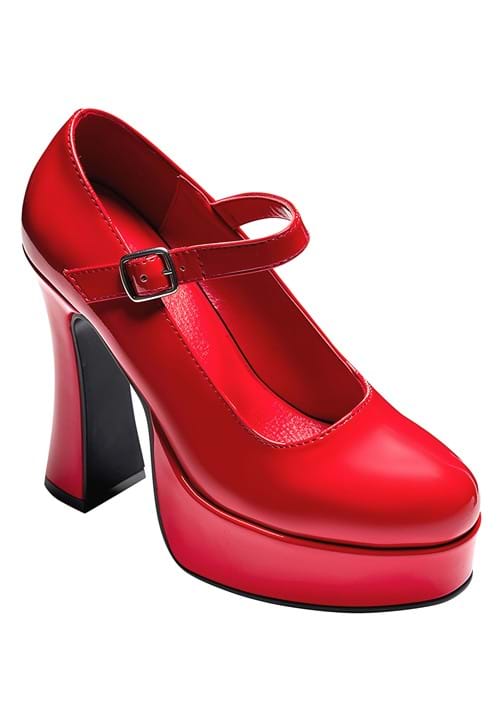 Mary Jane Red Platform Shoes - US 5819
