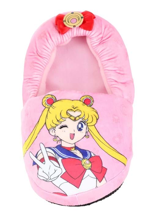 Sailor Moon AOP Pink Slippers for Adults - US 1722