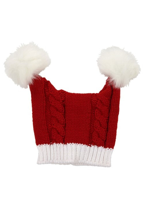 Adult Christmas Santa Red Knit Hat - US 6314