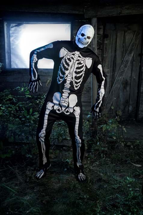 Skeleton Jumpsuit Costume for Adults - US 2262