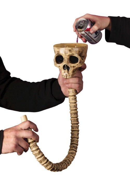 Skull and Spine Beverage Funnel Party Prop - US 3883