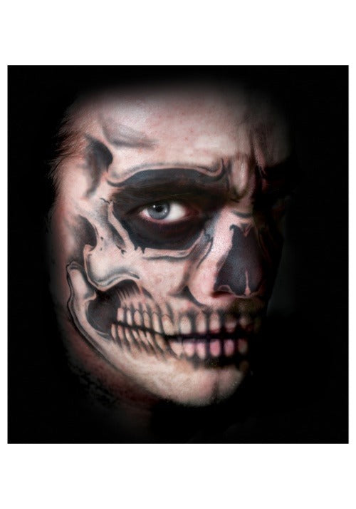 Skull Face Temporary Tattoo - US 7838