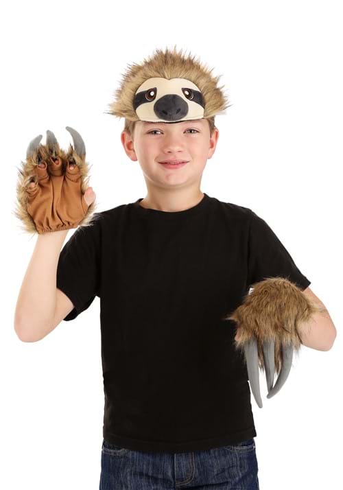 Sloth Soft Headband & Paws Costume Accessory Kit - US 1561