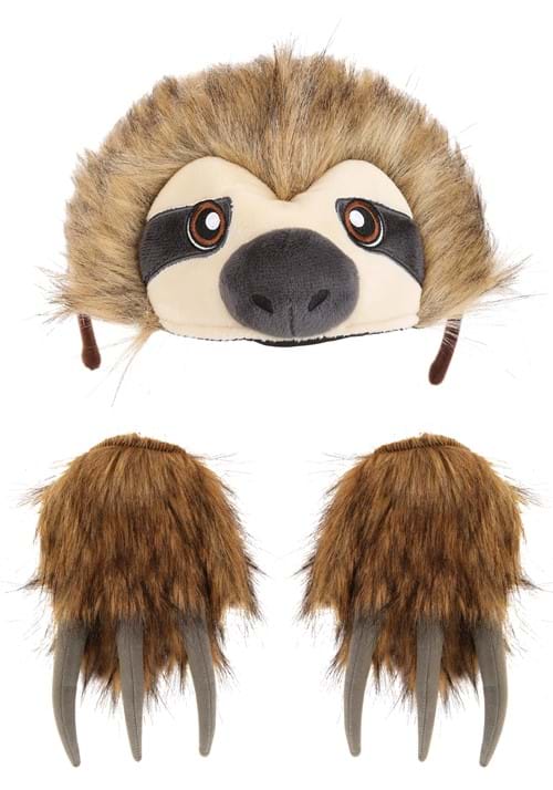 Sloth Soft Headband & Paws Costume Accessory Kit - US 1561