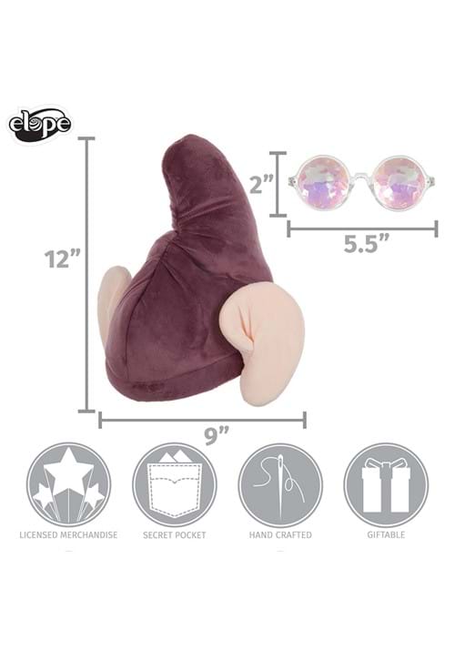 Disney Snow White Dopey Hat & Glasses Costume Kit - US 4613