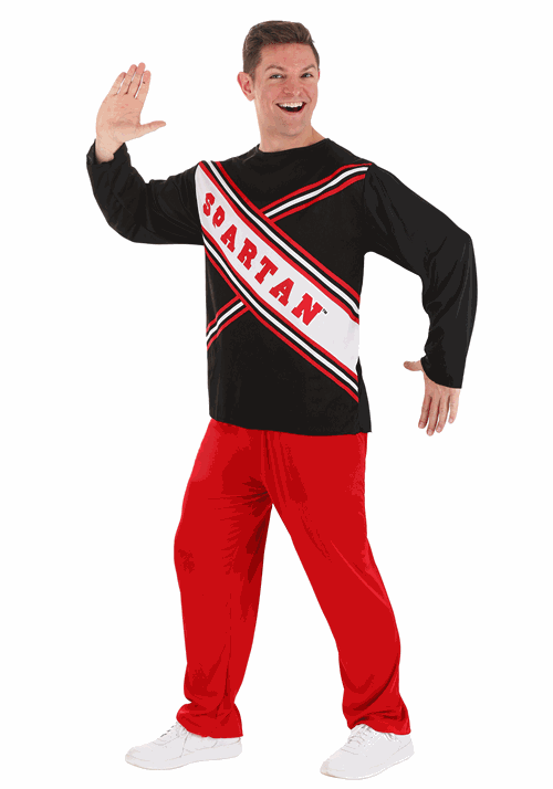 Saturday Night Live Spartan Male Cheerleader Costume for Men - US 9094
