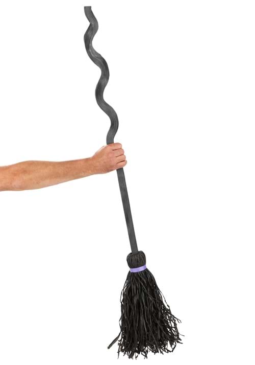 Witch Broom with Spiral Staff - US 6111