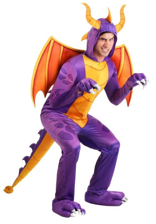Spyro the Dragon Adult Costume Jumpsuit - US 1958
