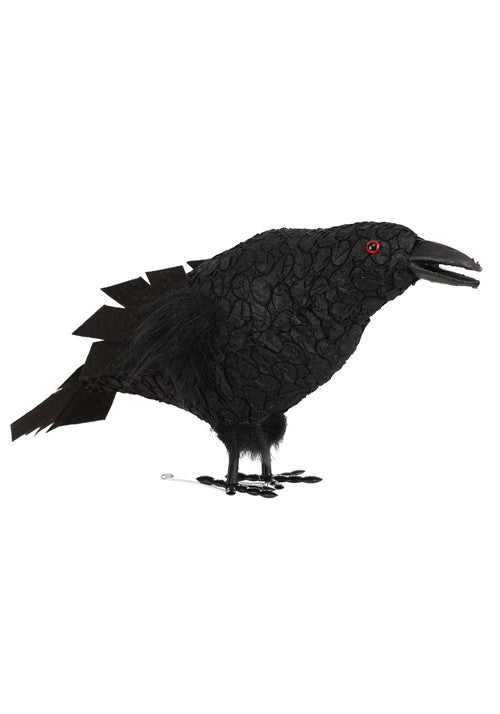 13-Inch Standing Black Crow Decoration - US 4624
