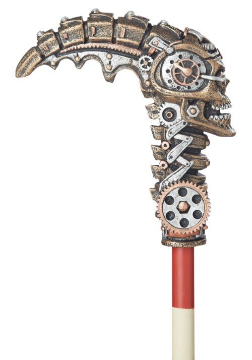 Steampunk Gear Skull Costume Accessory Cane - US 5868