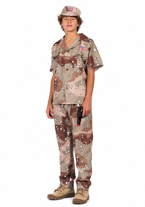Boy's Teen Desert Fox Soldier Costume - US 4227
