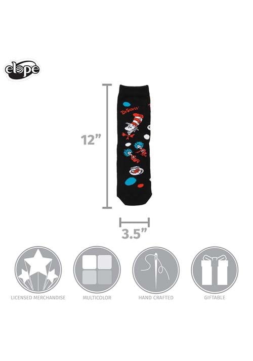 The Cat In The Hat Pattern Socks for Kids - US 1812